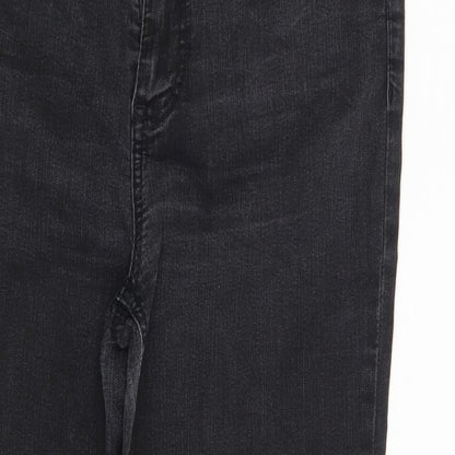Snooker Jeans Womens Black  Denim Straight Jeans One Size L27 in