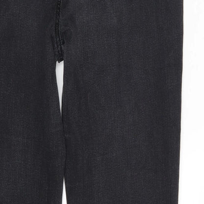 Snooker Jeans Womens Black  Denim Straight Jeans One Size L27 in