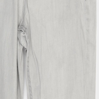 NEXT Womens Grey  Denim Skinny Jeans Size 14 L28 in