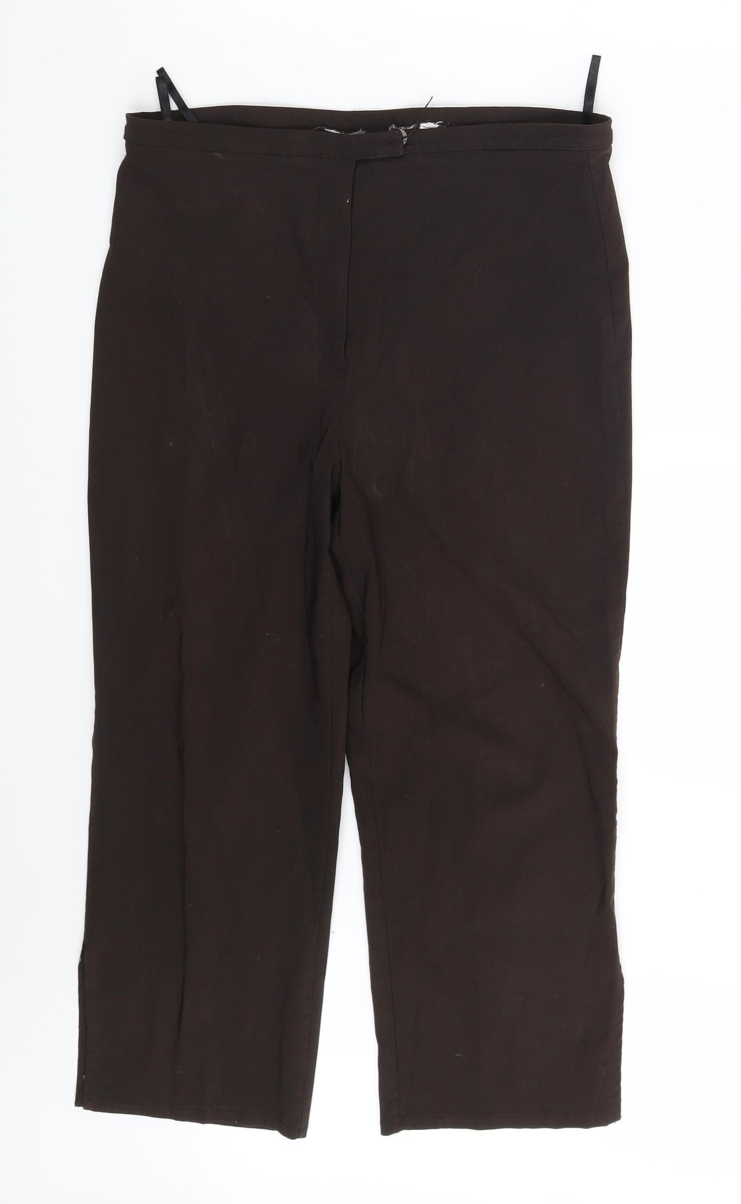 Womens UK Size 30 in Preworn Regular Fit Capri Brown Trousers