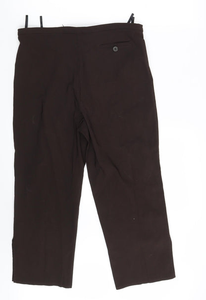 Womens UK Size 30 in Preworn Regular Fit Capri Brown Trousers