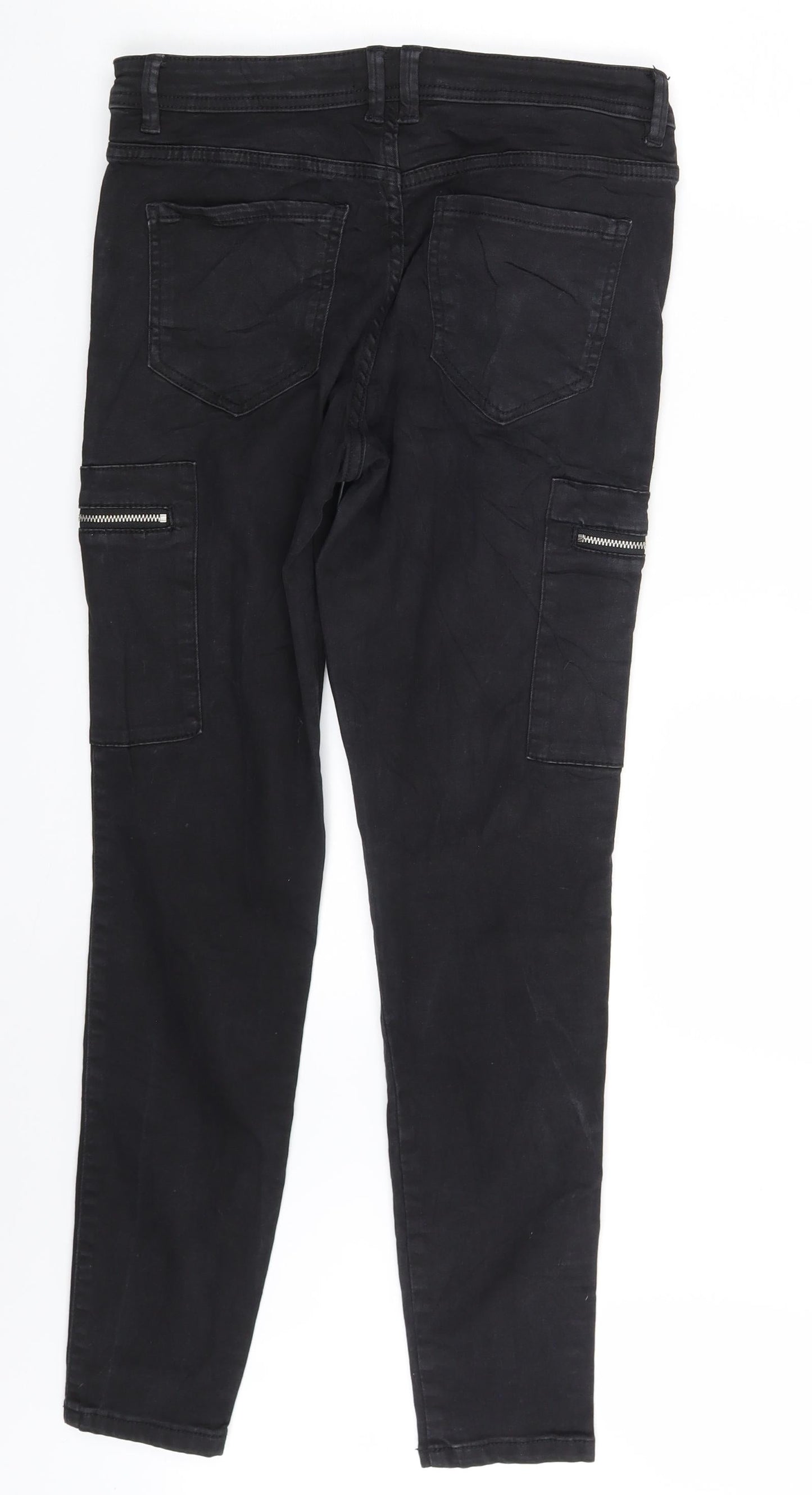 Womens UK Size 6 Sinsay Slim Fit Skinny Black Jeans