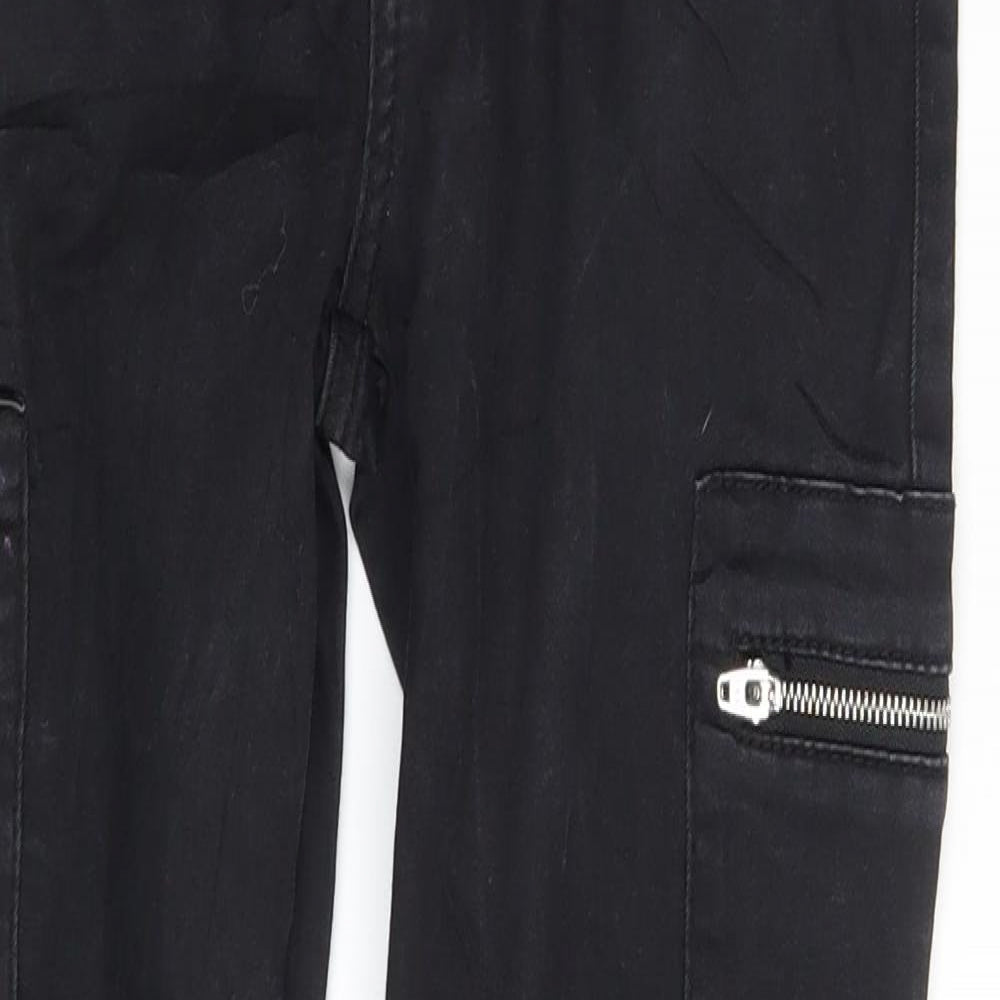 Womens UK Size 6 Sinsay Slim Fit Skinny Black Jeans