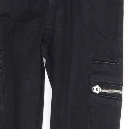 Womens UK Size 6 Sinsay Slim Fit Skinny Black Jeans
