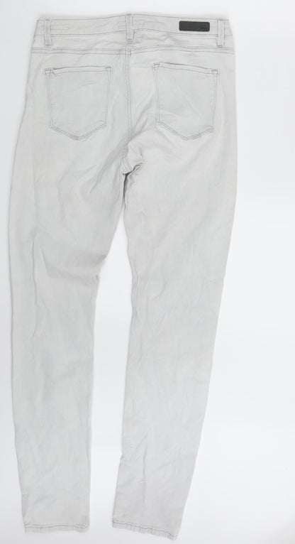OPUS Womens White  Denim Skinny Jeans Size 10 L32 in