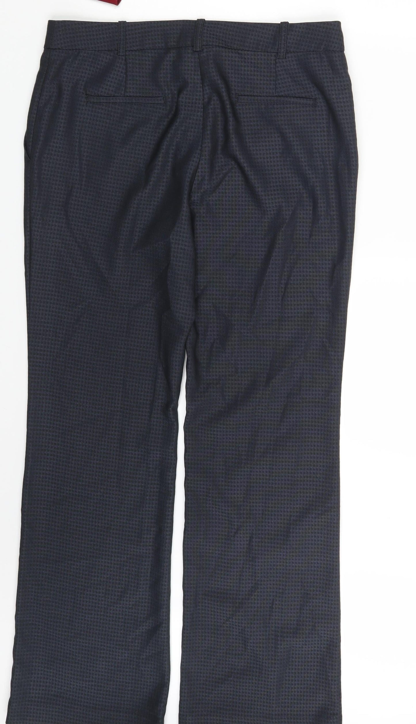 Womens UK Size 10 NEXT Regular Fit Dress Pants Black Trousers
