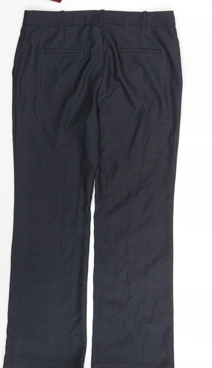 Womens UK Size 10 NEXT Regular Fit Dress Pants Black Trousers