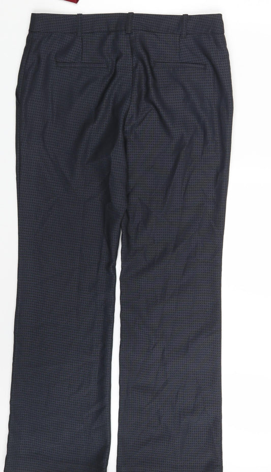 Womens UK Size 10 NEXT Regular Fit Dress Pants Black Trousers