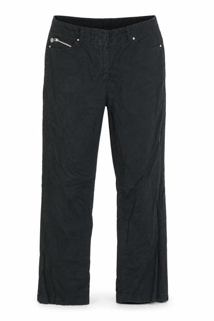 Womens UK Size 10 Punt Roma Regular Fit  Black Trousers