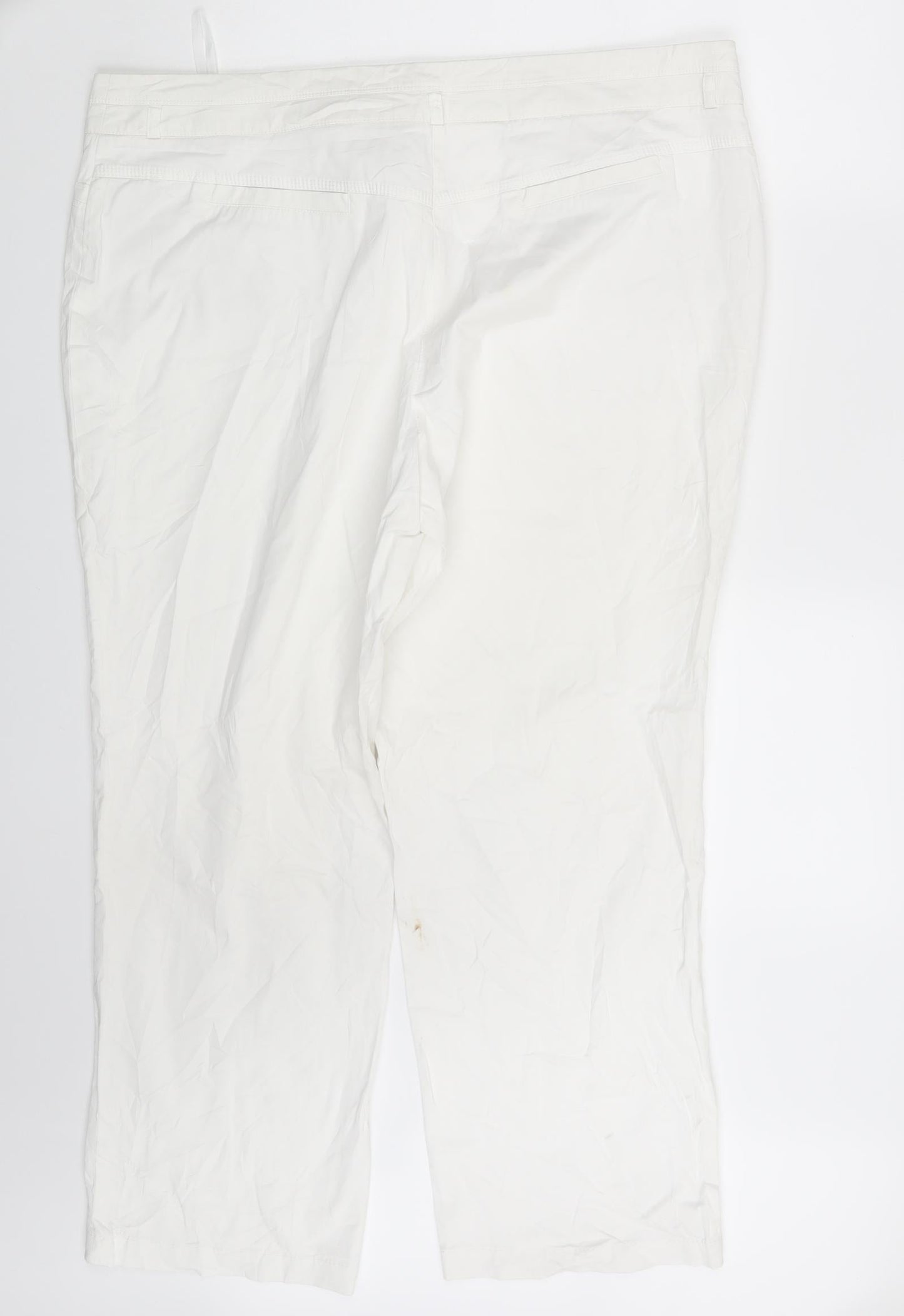 Womens UK Size 40 in Gelco Regular Fit Chino White Trousers