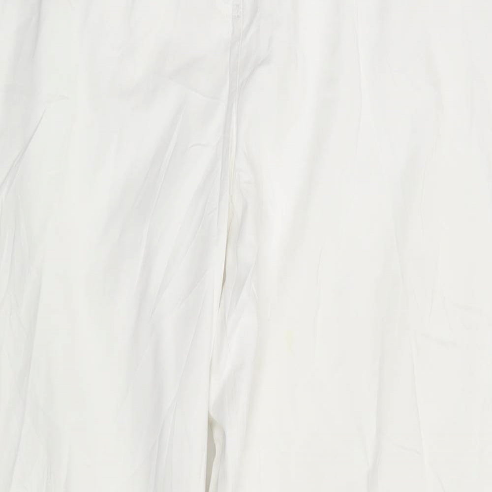 Womens UK Size 40 in Gelco Regular Fit Chino White Trousers