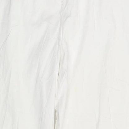 Womens UK Size 40 in Gelco Regular Fit Chino White Trousers