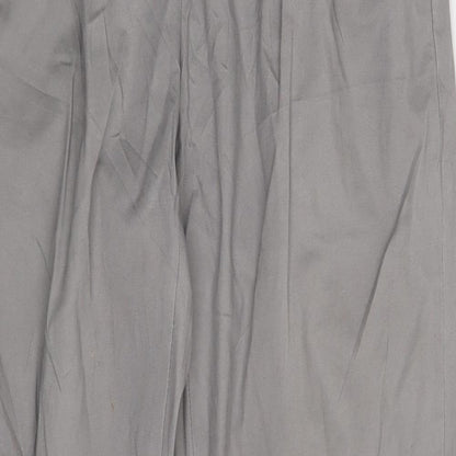 Womens UK Size 10 Up Fashion Regular Fit Chino Grey Trousers