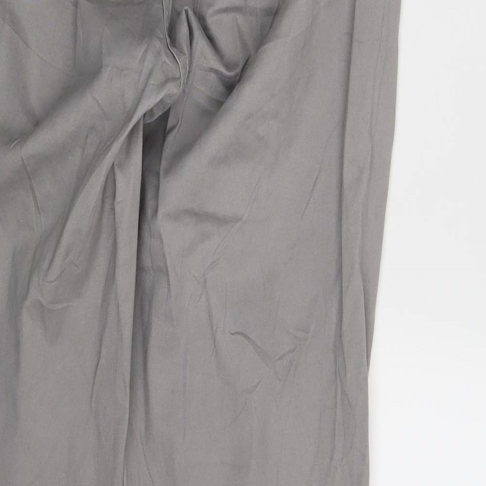 Womens UK Size 10 Up Fashion Regular Fit Chino Grey Trousers