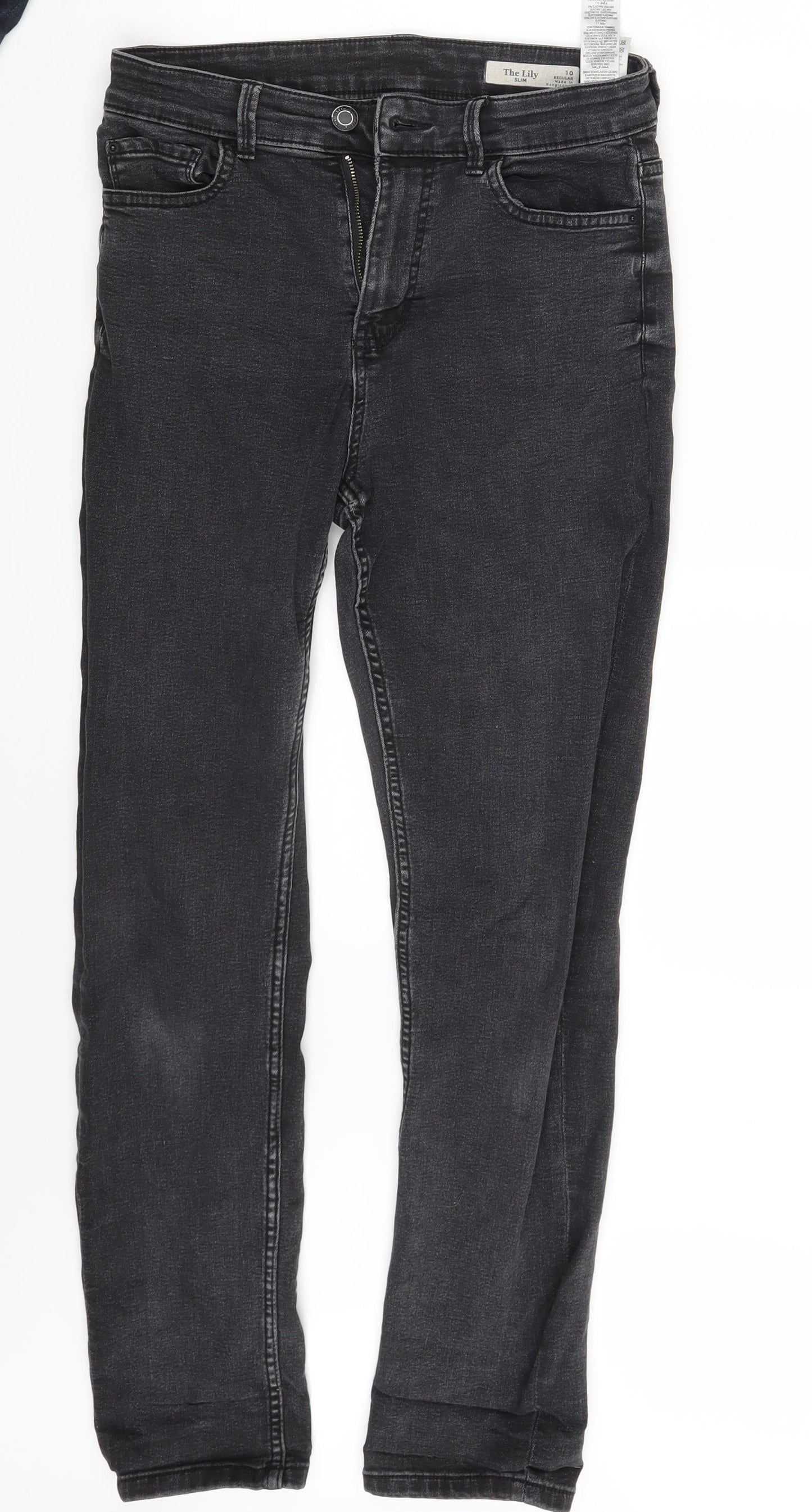 M&S Womens Grey  Denim Skinny Jeans Size 10 L27 in