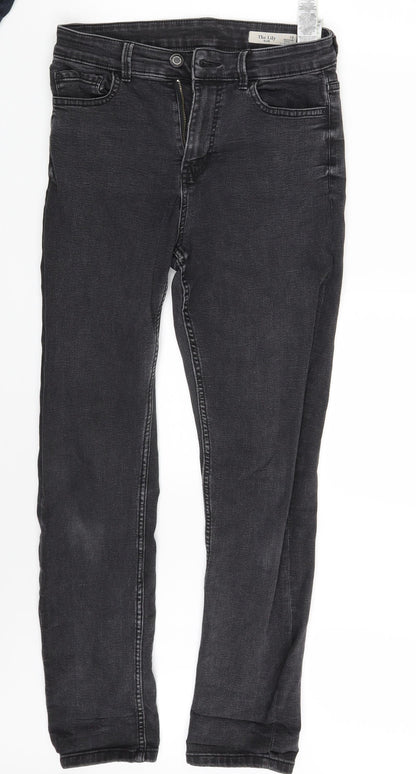 M&S Womens Grey  Denim Skinny Jeans Size 10 L27 in