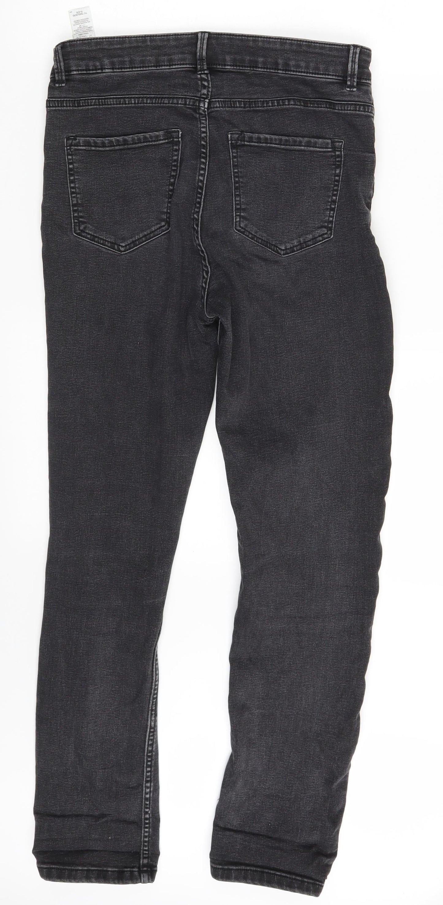 M&S Womens Grey  Denim Skinny Jeans Size 10 L27 in