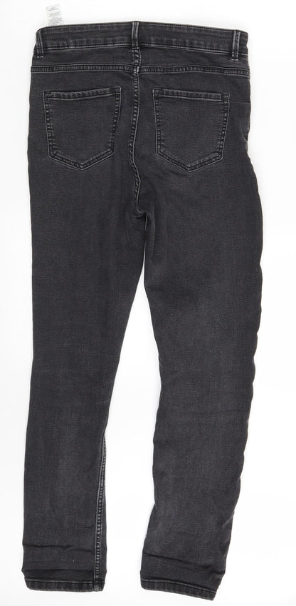 M&S Womens Grey  Denim Skinny Jeans Size 10 L27 in