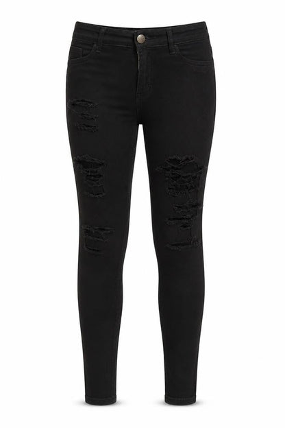 Womens UK Size 12 Very Slim Fit Skinny Black Jeans