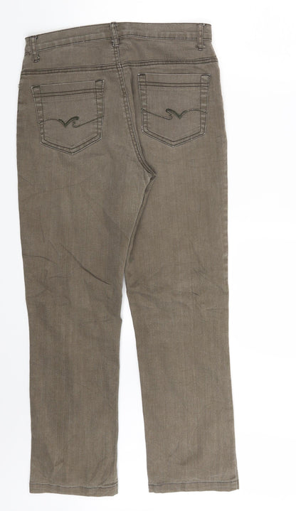 Swallow Jeans Womens Beige  Denim Straight Jeans Size XL L28 in