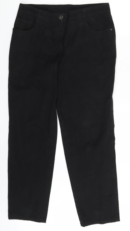 Womens UK Size 32 in Bonita Regular Fit Straight Black Jeans