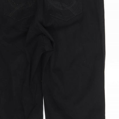 Womens UK Size 32 in Bonita Regular Fit Straight Black Jeans