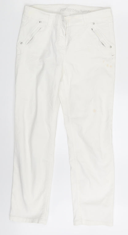 Gerry Webber   Womens White  Denim Cropped Jeans Size 26 in L24 in
