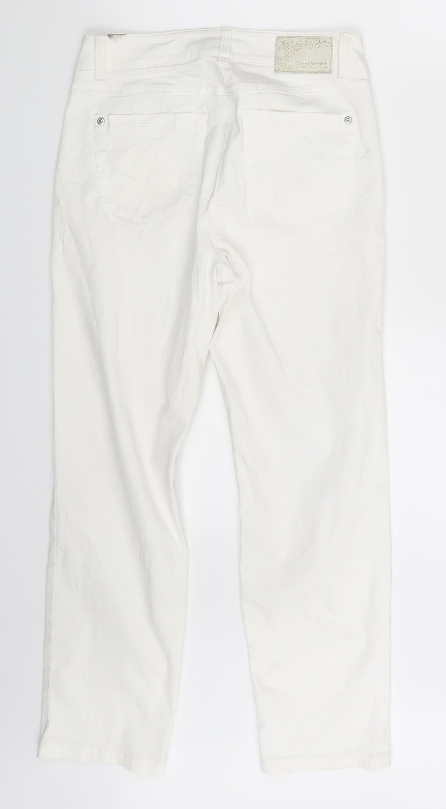 Gerry Webber   Womens White  Denim Cropped Jeans Size 26 in L24 in
