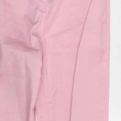 Parisian  Womens Pink  Denim Jegging Leggings Size 10 L28 in
