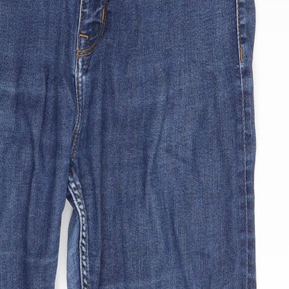 M&S Womens Blue  Denim Skinny Jeans Size 12 L24 in