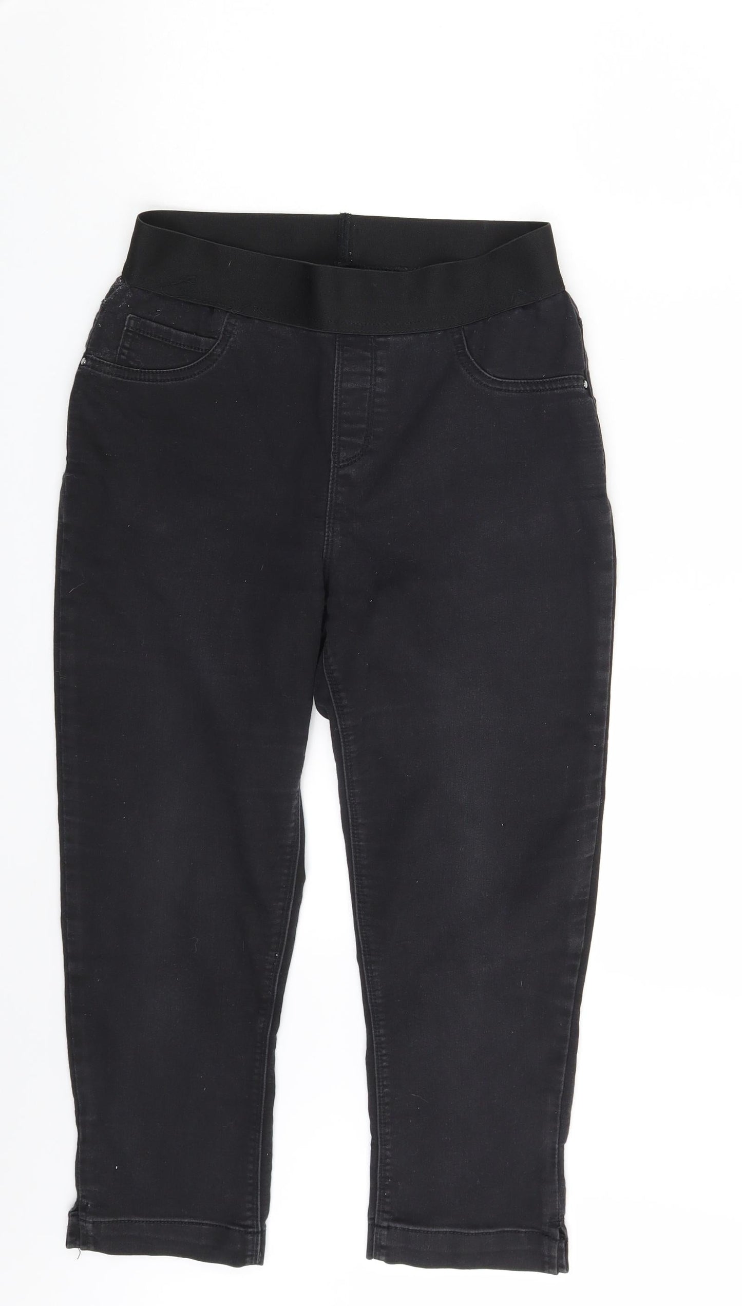 George Womens Black  Denim Jegging Leggings One Size L21 in