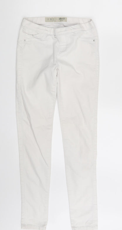 Womens UK Size 6 Denim & Co.  Jegging White Leggings
