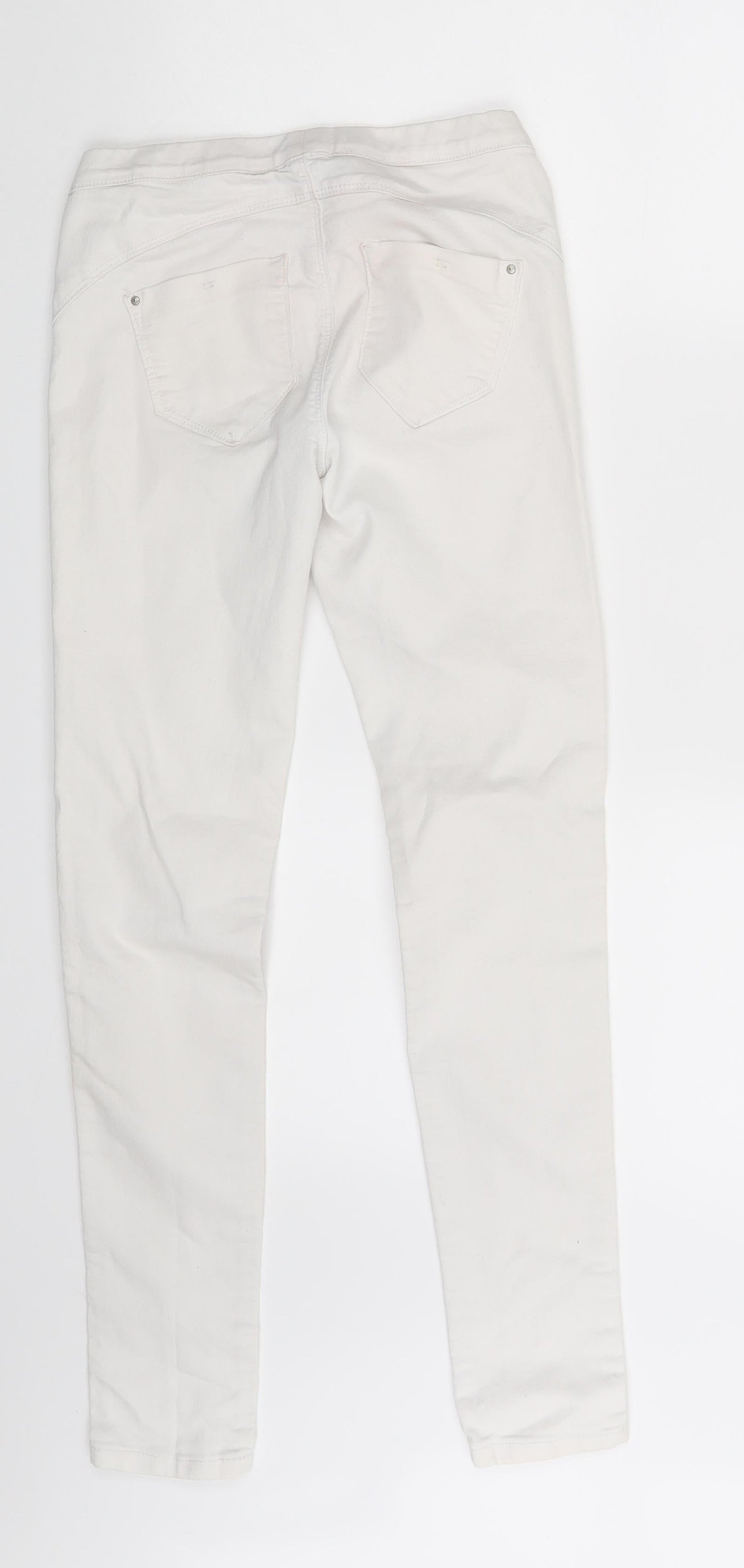 Womens UK Size 6 Denim & Co.  Jegging White Leggings