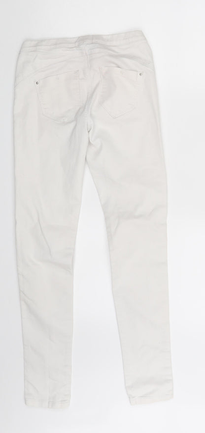 Womens UK Size 6 Denim & Co.  Jegging White Leggings