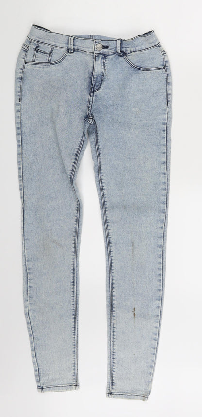 Womens UK Size 6 Zara  Jegging Blue Leggings
