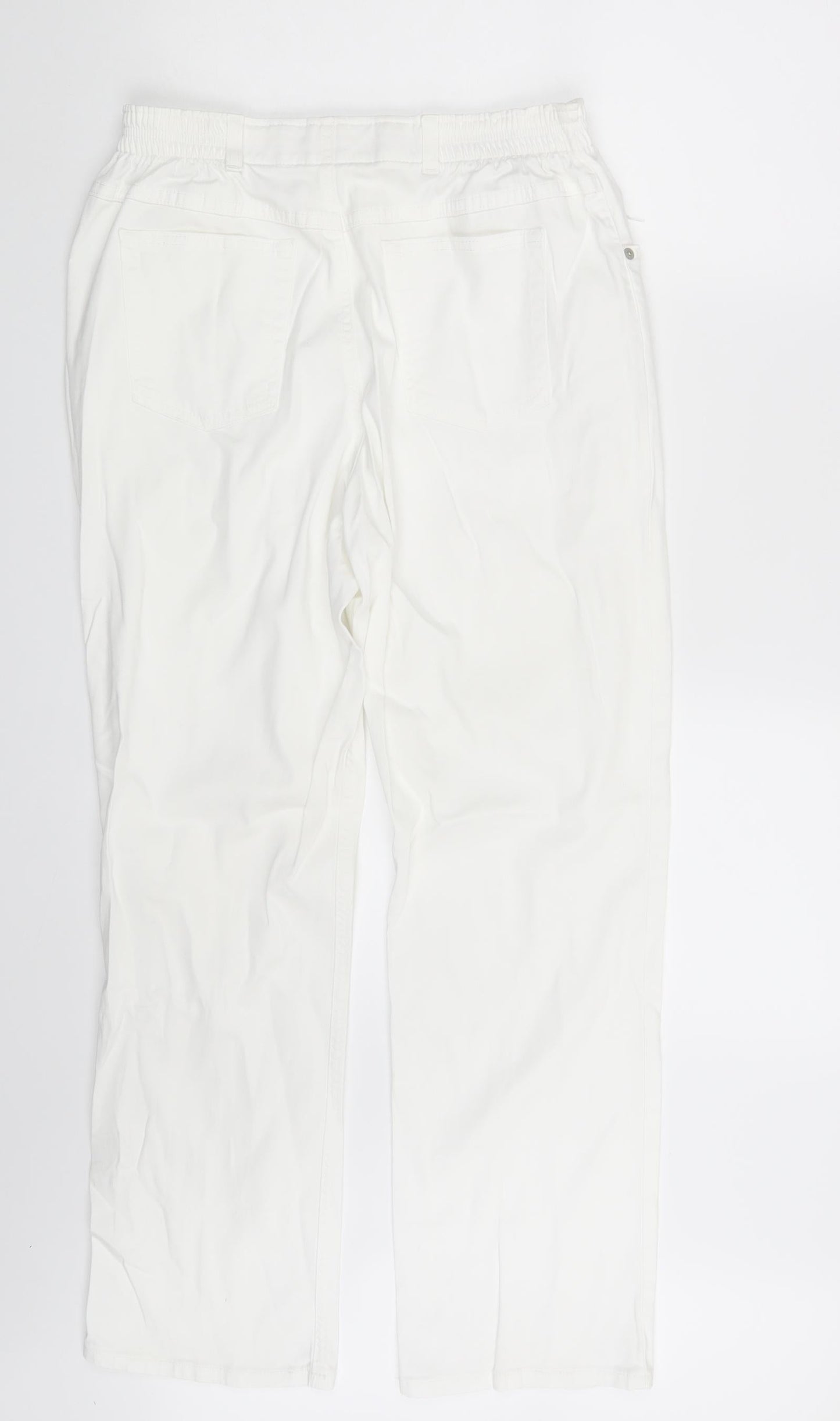 Original Jeanswear Womens White  Denim Straight Jeans One Size L28 in