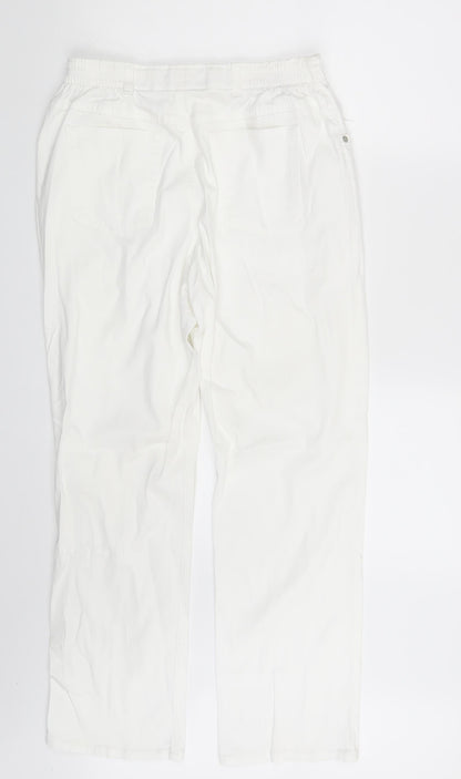 Original Jeanswear Womens White  Denim Straight Jeans One Size L28 in