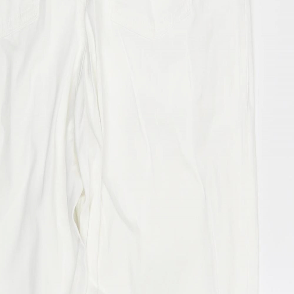 Original Jeanswear Womens White  Denim Straight Jeans One Size L28 in