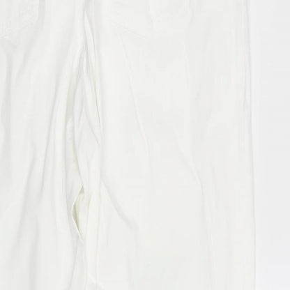 Original Jeanswear Womens White  Denim Straight Jeans One Size L28 in