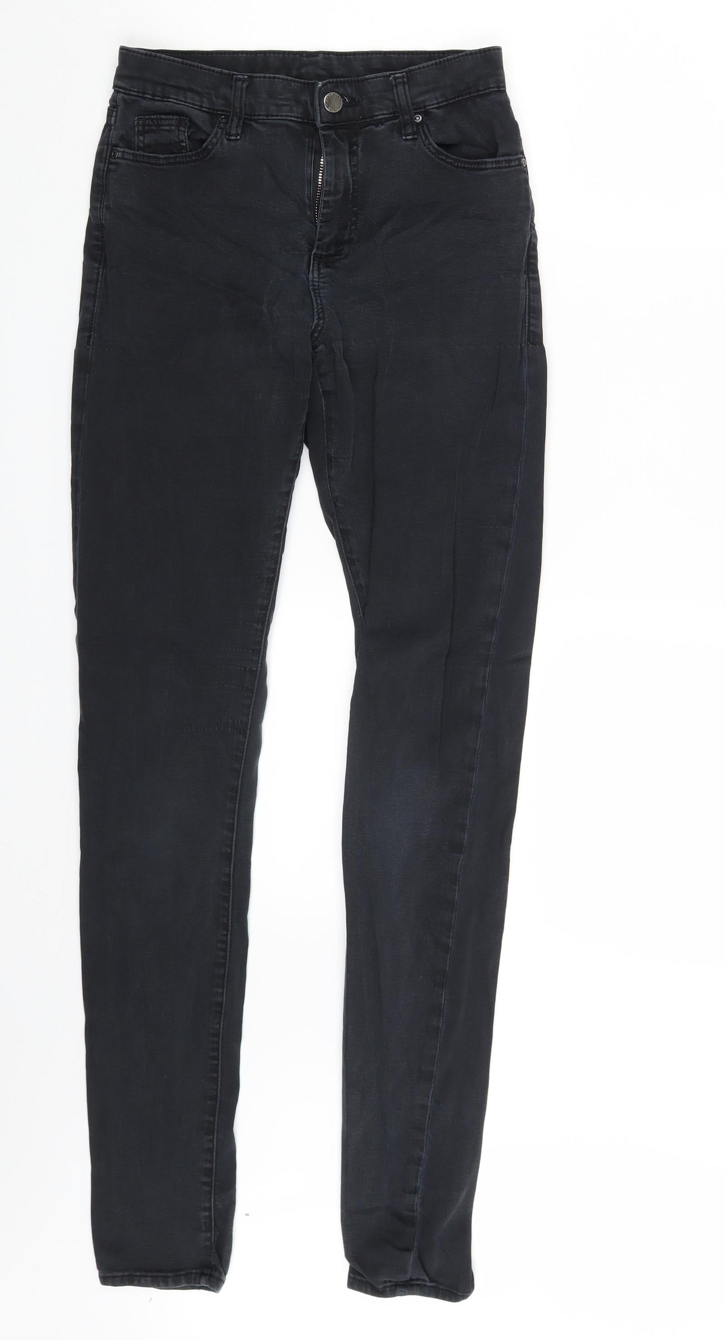 Topshop Womens Black  Denim Skinny Jeans Size 26 in L32 in