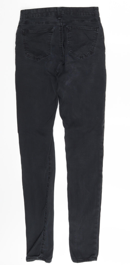 Topshop Womens Black  Denim Skinny Jeans Size 26 in L32 in