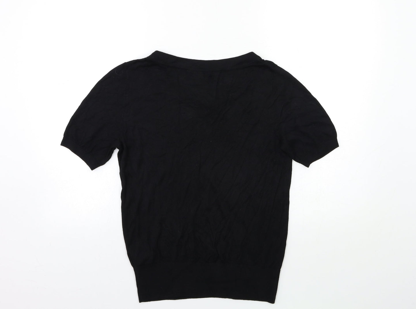 H&M Womens Black  Knit Pullover Jumper Size M
