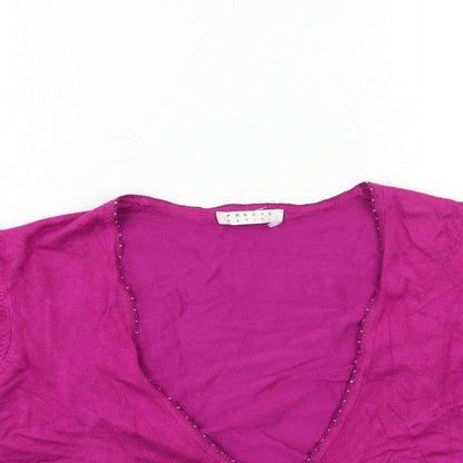 Womens UK Size M Precis Pink Cardigan Jumper