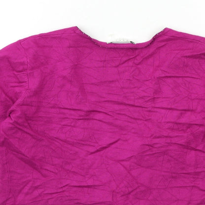 Womens UK Size M Precis Pink Cardigan Jumper