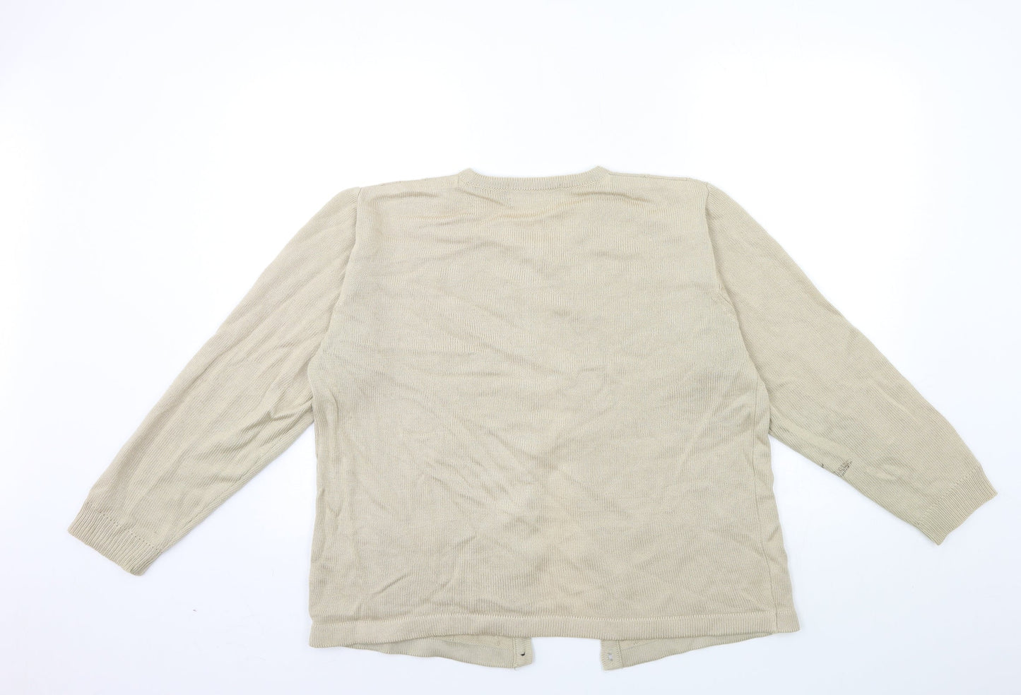 Womens UK Size M AKAL Brown Cardigan Jumper