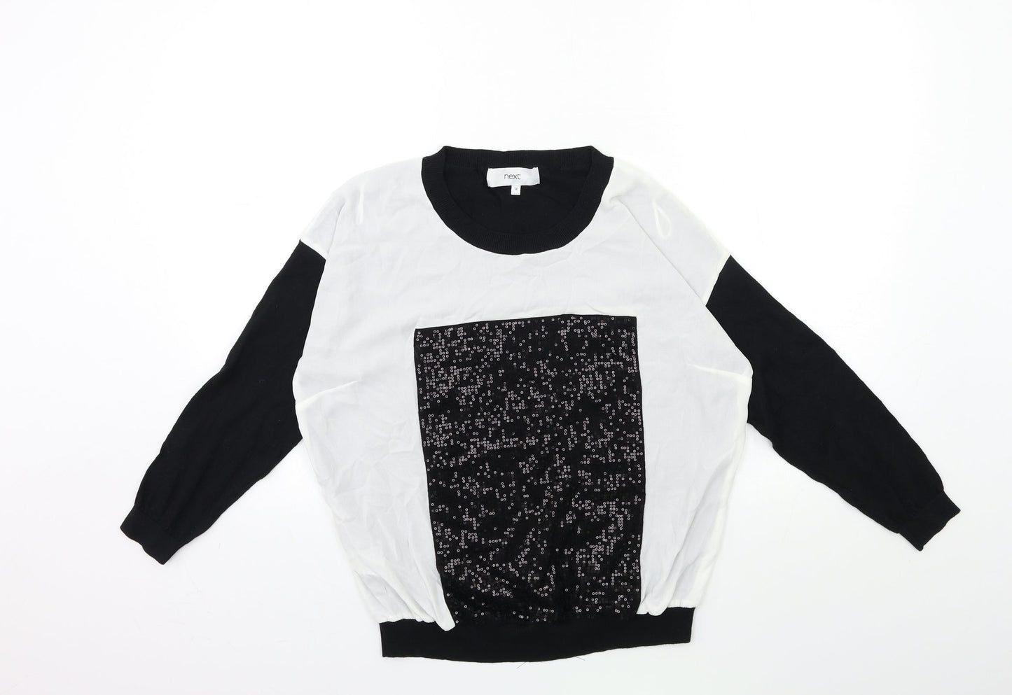 Womens UK Size 12 NEXT Black Pullover Jumper