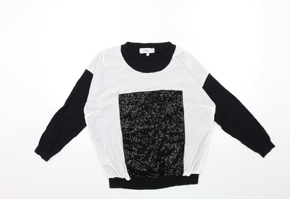 Womens UK Size 12 NEXT Black Pullover Jumper