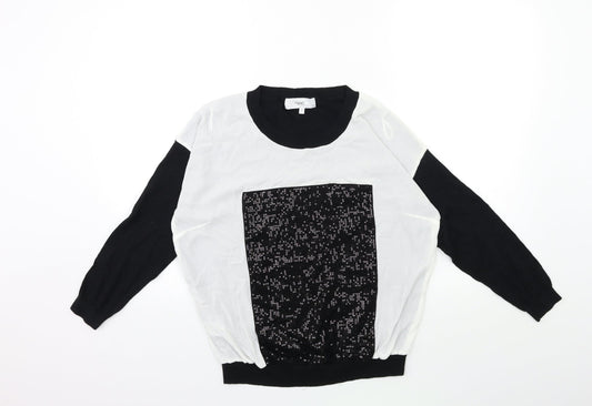 Womens UK Size 12 NEXT Black Pullover Jumper