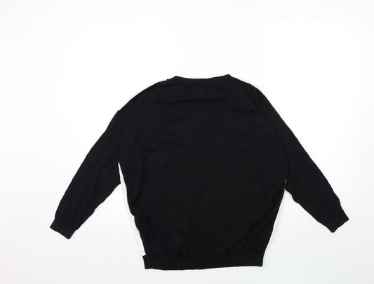 Womens UK Size 12 NEXT Black Pullover Jumper