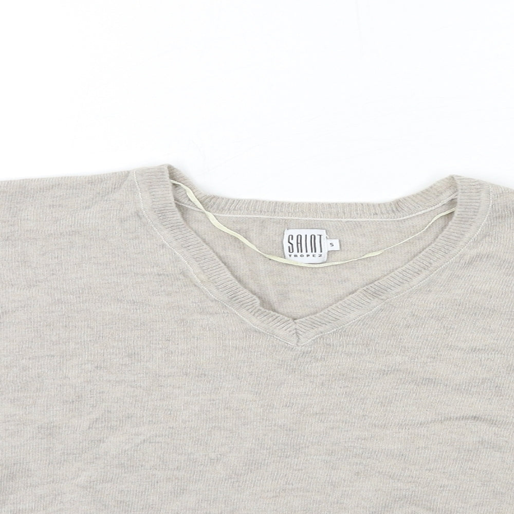 Womens UK Size S Saint Tropez Clothing Grey Pullover Jumper